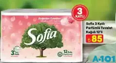SOFİA 3 KATLI PARFÜMLÜ TUVALET KAĞIDI 12'Lİ